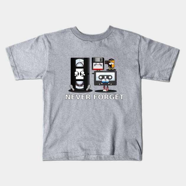 Never Forget Kids T-Shirt by Zefkiel